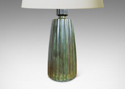 Danish Art Deco Table Lamp in Bronze