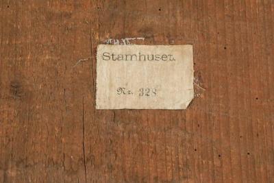 Danish Baroque Carved Giltwood Mirror with Original Plate