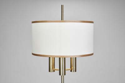 Danish Brass Table Lamp with Tripod Base Denmark 20th century