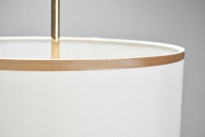 Danish Brass Table Lamp with Tripod Base Denmark 20th century