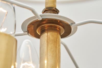 Danish Brass Table Lamp with Tripod Base Denmark 20th century