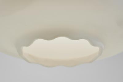 Danish Brass and Metal Floor Lamp with Opal Glass Shade Denmark 1950s