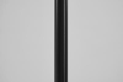 Danish Brass and Metal Floor Lamp with Opal Glass Shade Denmark 1950s