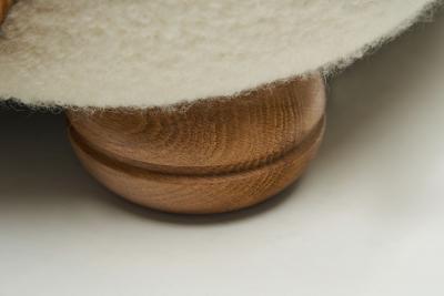Danish Cabinetmaker Armchair with Curved Armrests Denmark 1940s