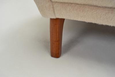 Danish Cabinetmaker Armchair with Teak Base Denmark 1960s