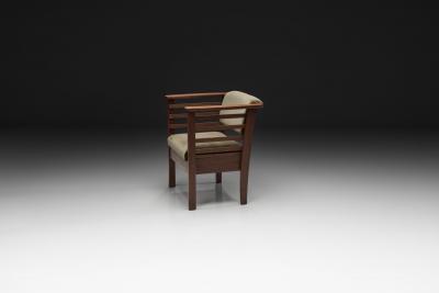 Danish Cabinetmaker Armchair with Wooden Frame Denmark Mid 20th Century