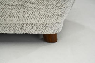 Danish Cabinetmaker Curved Easy Chair Denmark ca 1940s