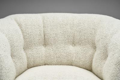 Danish Cabinetmaker Curved Easy Chair Denmark ca 1940s