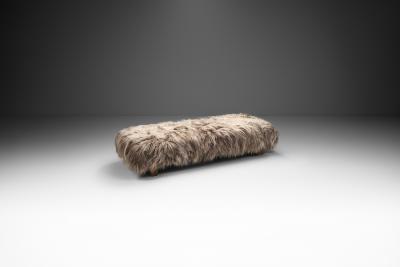 Danish Cabinetmaker Daybed Upholstered in Yak Hide Denmark ca 1950s