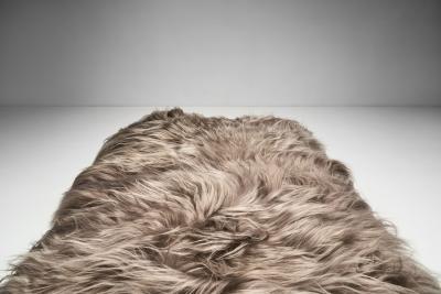 Danish Cabinetmaker Daybed Upholstered in Yak Hide Denmark ca 1950s