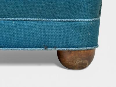 Danish Cabinetmaker Lounge Chair Beech Wool Denmark 1930s