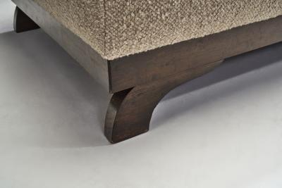 Danish Cabinetmaker Modern Boucl Daybed Denmark 1940s