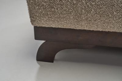 Danish Cabinetmaker Modern Boucl Daybed Denmark 1940s