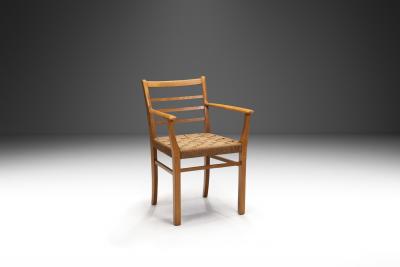 Danish Cabinetmaker Papercord Chair Denmark 20th Century