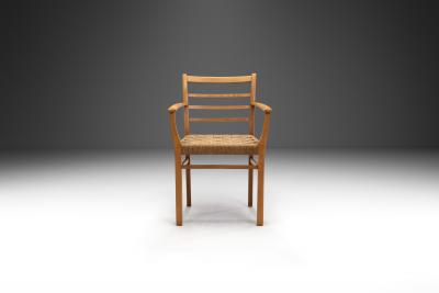 Danish Cabinetmaker Papercord Chair Denmark 20th Century