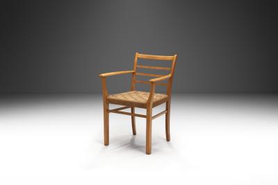 Danish Cabinetmaker Papercord Chair Denmark 20th Century