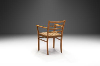 Danish Cabinetmaker Papercord Chair Denmark 20th Century