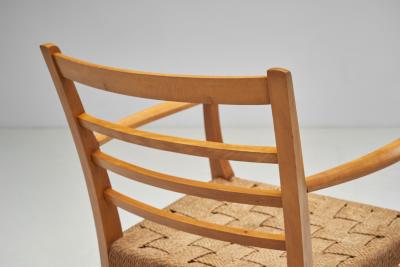 Danish Cabinetmaker Papercord Chair Denmark 20th Century