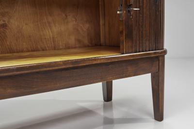Danish Cabinetmaker Sideboard with Sliding Doors Denmark Mid 20th Century
