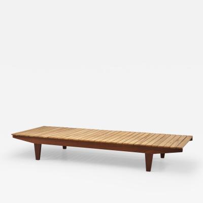 Danish Cabinetmaker Teak and Ash Daybed Denmark ca 1960s