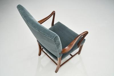 Danish Cabinetmaker Upholstered Armchair Denmark 1930s