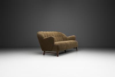 Danish Cabinetmaker Upholstered Sofa Denmark Mid 20th Century