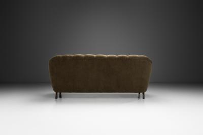 Danish Cabinetmaker Upholstered Sofa Denmark Mid 20th Century