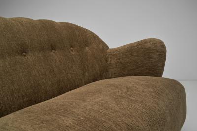 Danish Cabinetmaker Upholstered Sofa Denmark Mid 20th Century