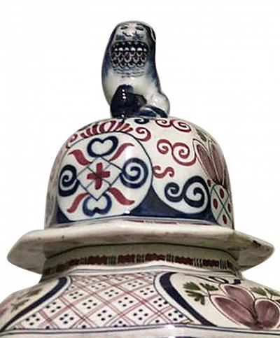 Danish Copenhagen Porcelain Vase with Lid