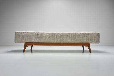 Danish Daybed Upholstered in Boucl Fabric Denmark ca 1970s