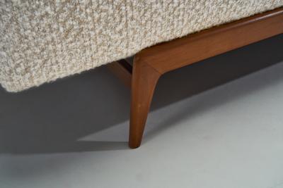 Danish Daybed Upholstered in Boucl Fabric Denmark ca 1970s