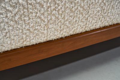 Danish Daybed Upholstered in Boucl Fabric Denmark ca 1970s