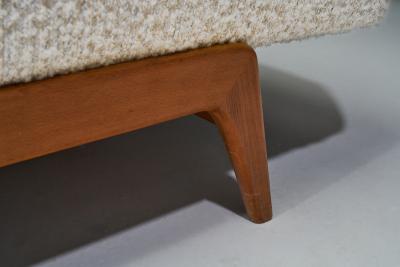 Danish Daybed Upholstered in Boucl Fabric Denmark ca 1970s