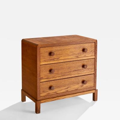 Danish Designer Chest of Drawers in Oak Denmark 1940s