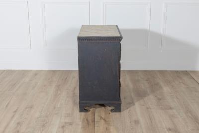 Danish Louis Seize Style Chest of Drawers with Painted Marble Top circa 1920