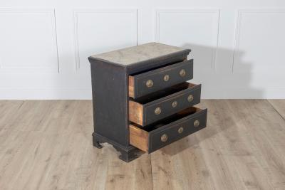 Danish Louis Seize Style Chest of Drawers with Painted Marble Top circa 1920
