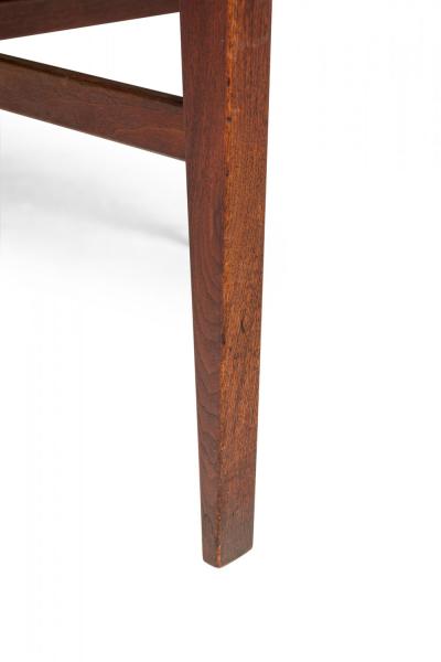 Danish Mid Century Circular Walnut Revolving Lazy Susan Dining Table