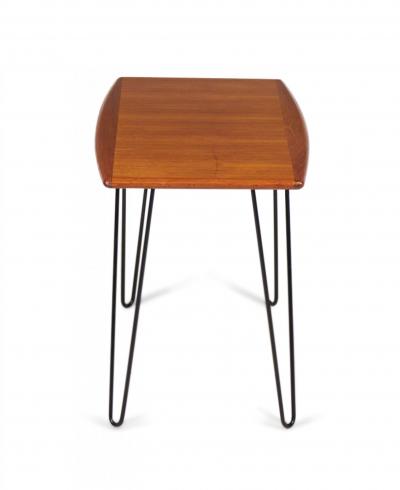 Danish Mid Century Iron and Teak Coffee Table