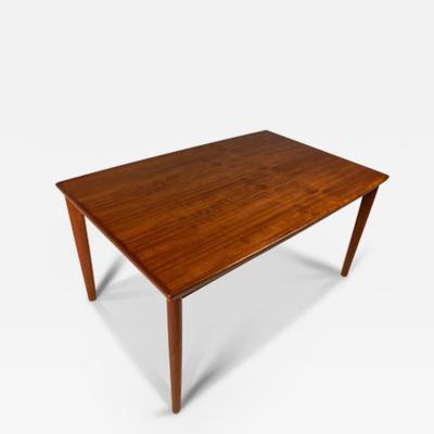 Danish Mid Century Modern Expansion Dining Table in Teak