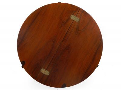 Danish Mid Century Modern Rosewood Cocktail Serving Table w Ice Bucket