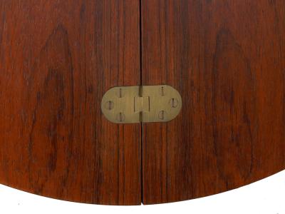 Danish Mid Century Modern Rosewood Cocktail Serving Table w Ice Bucket