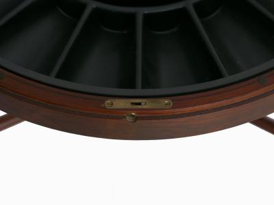 Danish Mid Century Modern Rosewood Cocktail Serving Table w Ice Bucket