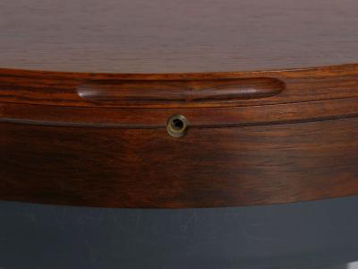 Danish Mid Century Modern Rosewood Cocktail Serving Table w Ice Bucket