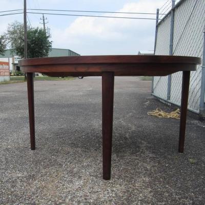 Danish Mid Century Modern Rosewood Revolving Table