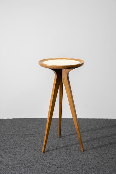 Danish Mid Century Modern Tripod Side Table