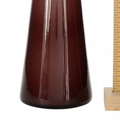 Danish Mid Century Purple Glass Bud Vase