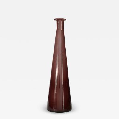 Danish Mid Century Purple Glass Bud Vase