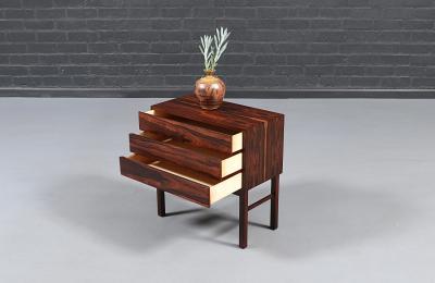 Danish Modern 3 Drawer Rosewood Night Stands