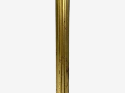 Danish Modern Brass Paper Adjustable Floor Lamp Denmark 1960s