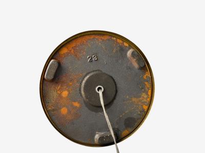 Danish Modern Brass Paper Adjustable Floor Lamp Denmark 1960s